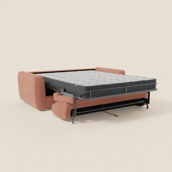 Leonida divano letto sfoderabile e materasso H18 cm - vano portaguanci