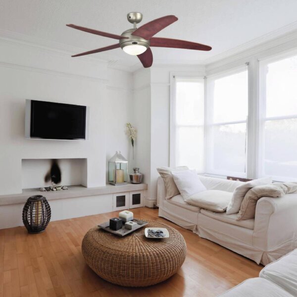 Westinghouse Bendan - Ventilatore in Dark Pewter BENDAN, Marrone / Ruggine, Soggiorno / Sala da pranzo, Legno, Moderno