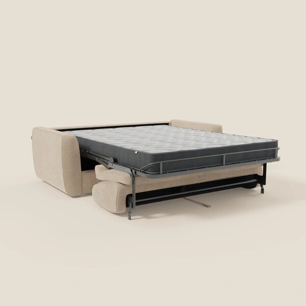 Leonida divano letto sfoderabile e materasso H18 cm - vano portaguanci
