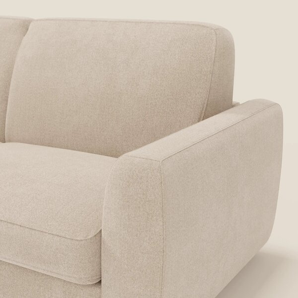 Leonida divano letto sfoderabile e materasso H18 cm - vano portaguanci