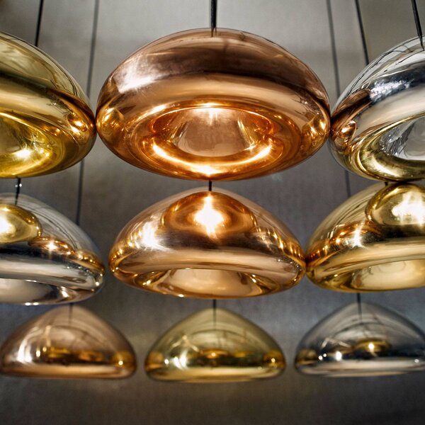 Tom Dixon Void LED a sospensione Ø 30 cm ottone