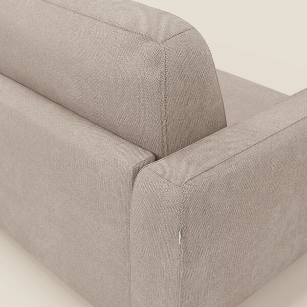 Leonida divano letto sfoderabile e materasso H18 cm - vano portaguanci