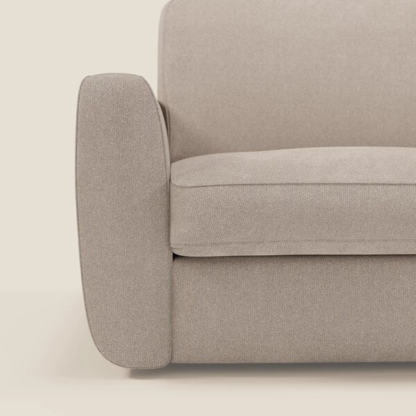 Leonida divano letto sfoderabile e materasso H18 cm - vano portaguanci