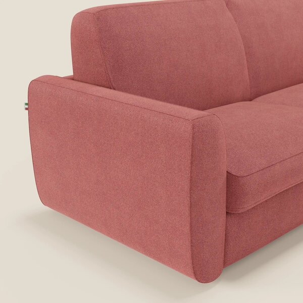 Leonida divano letto sfoderabile e materasso H18 cm - vano portaguanci