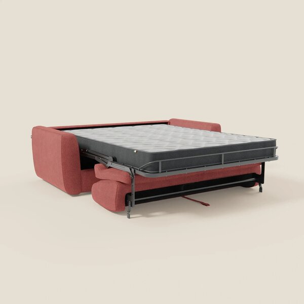 Leonida divano letto sfoderabile e materasso H18 cm - vano portaguanci