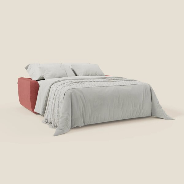 Leonida divano letto sfoderabile e materasso H18 cm - vano portaguanci