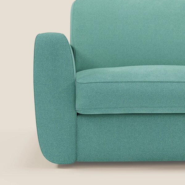 Leonida divano letto sfoderabile e materasso H18 cm - vano portaguanci