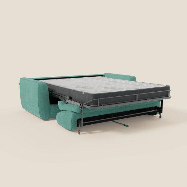 Leonida divano letto sfoderabile e materasso H18 cm - vano portaguanci