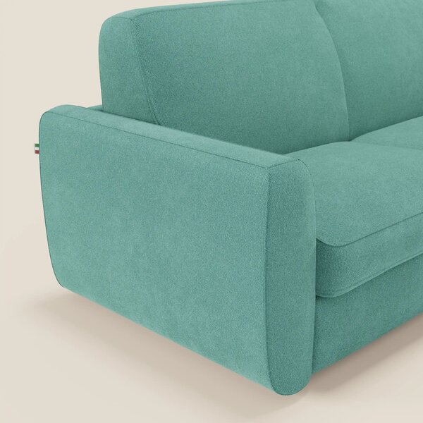 Leonida divano letto sfoderabile e materasso H18 cm - vano portaguanci