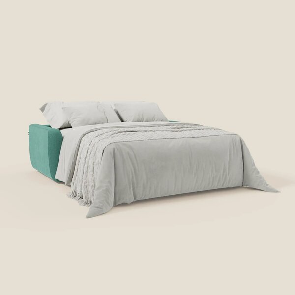 Leonida divano letto sfoderabile e materasso H18 cm - vano portaguanci