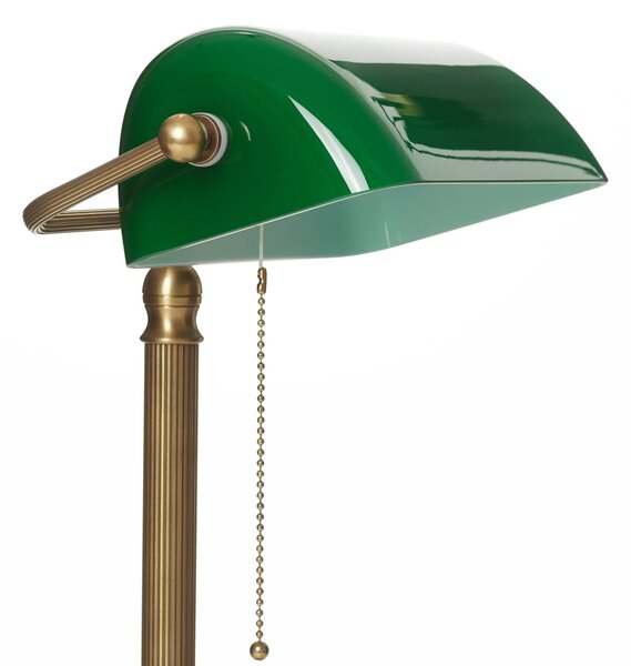 Berliner Messinglampen Lampada da scrivania JIVAN, Verde, Soggiorno / Sala da pranzo, Vetro, Antico, Lampada da tavolo