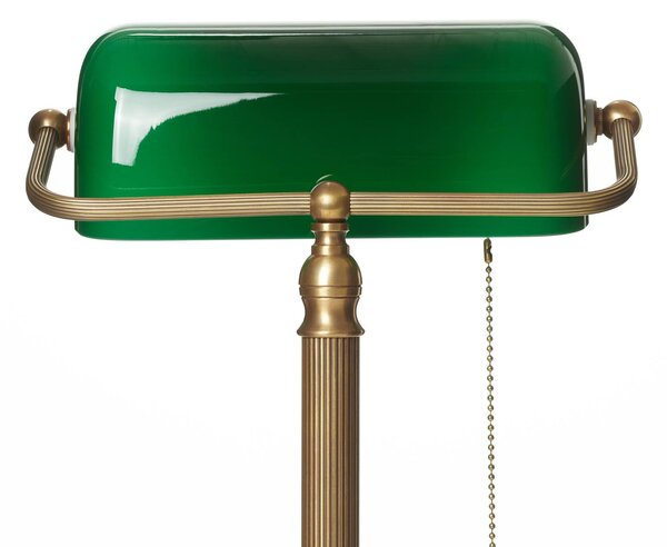 Berliner Messinglampen Lampada da scrivania JIVAN, Verde, Soggiorno / Sala da pranzo, Vetro, Antico, Lampada da tavolo