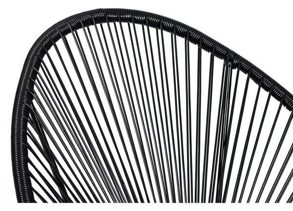 Poltrona da esterno nera in metallo e plastica Avocado Comfort – Bonami Selection