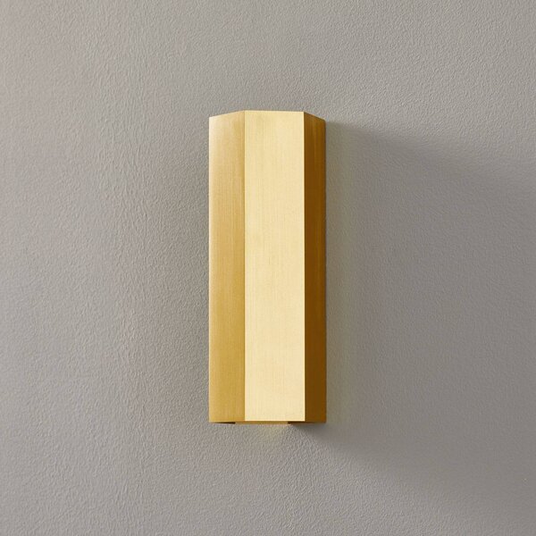 Wever & Ducré Lighting Applique da parete Hexo mini, dimmerabile, Ottone / Oro, Soggiorno / Sala da pranzo, Alluminio, Moderno, Applique