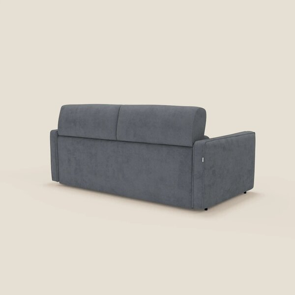 Nivon Divano letto moderno materasso H16 cm con poggiatesta in tessuto