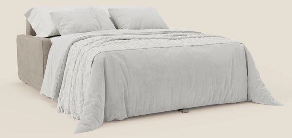 Nivon Divano letto moderno materasso H16 cm con poggiatesta in tessuto
