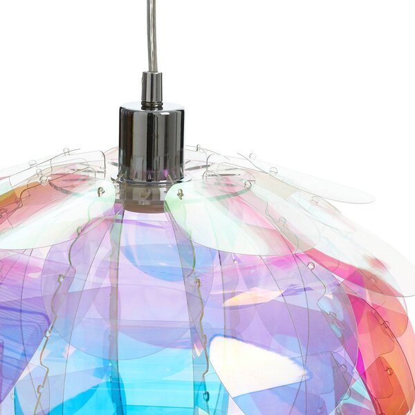 Reality Leuchten Lampada a sospensione Clover, dimmerabile, Multicolore, Soggiorno / Sala da pranzo, Plastica, Giovanile, Lampada a sospensione