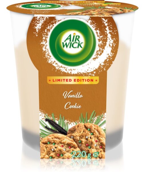Air Wick Essential Oils Vanilla Cookie XXL candela profumata 220 g