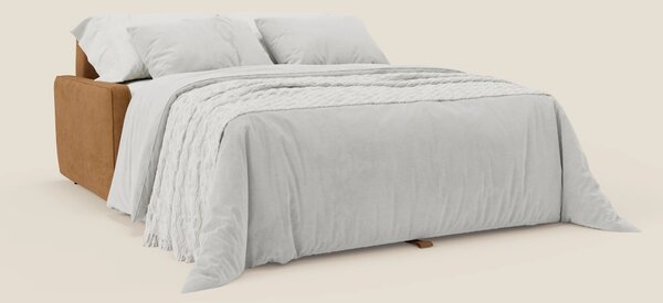 Nivon Divano letto moderno materasso H16 cm con poggiatesta in tessuto