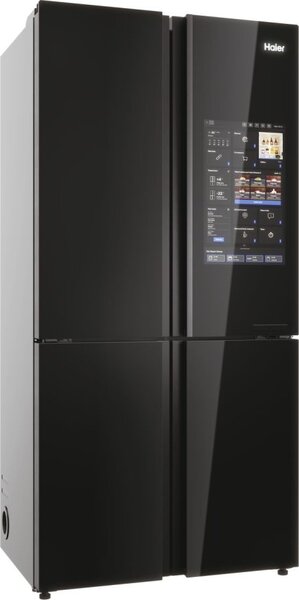 Haier Frigorifero Americano Side by Side 586 Litri Classe F Total No Frost colore Nero Cube 90 Serie 9 - HCW9919FSGB