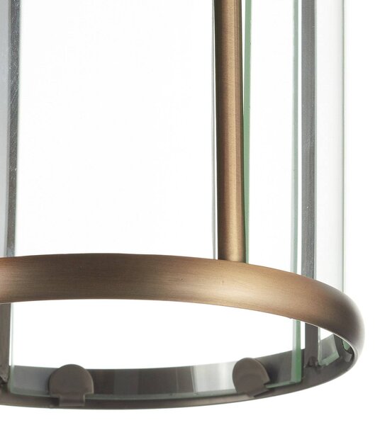 Steinhauer Plafoniera soffitto PIMPERNEL, dimmerabile, Bronzo / Ottone antico, Soggiorno / Sala da pranzo, Metallo, Antico, Plafoniera