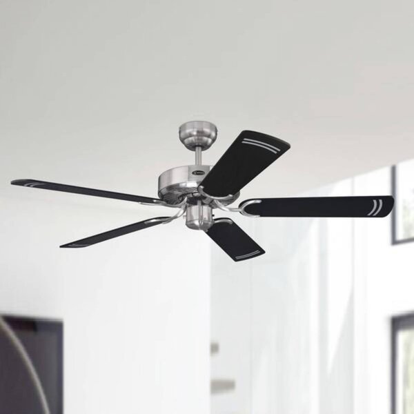 Westinghouse Cyclone ventilatore in nero CYCLONE, Nero, Soggiorno / Sala da pranzo, Metallo