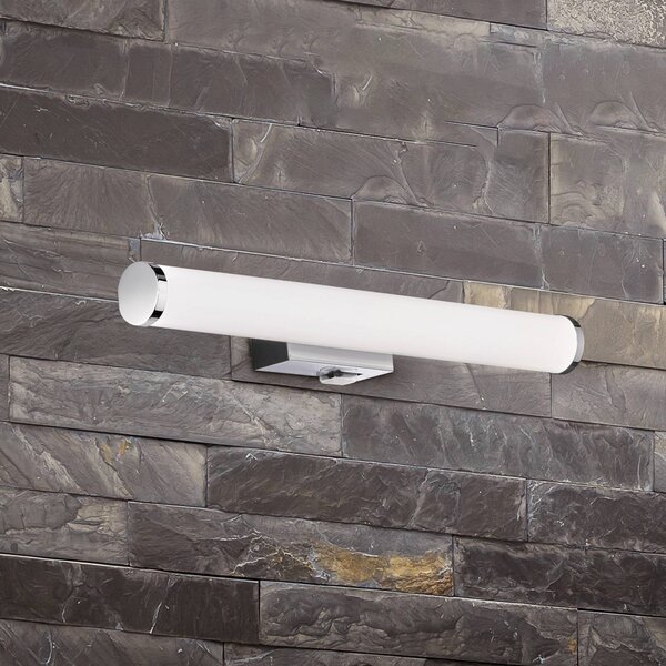 Trio Lighting Applique da parete Mattimo, Cromo / Argento, Bagno, Plastica, Moderno, Applique