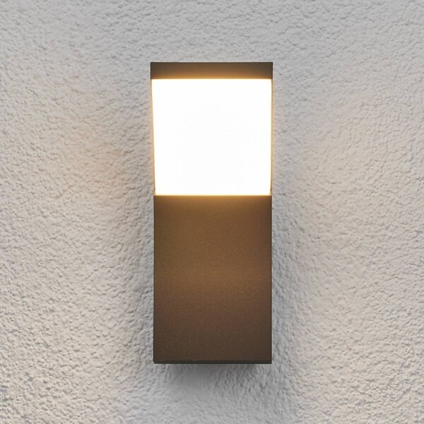 Applique da esterni a LED Timm Lucande, Nero, Alluminio, Moderno, Applique LED da esterni