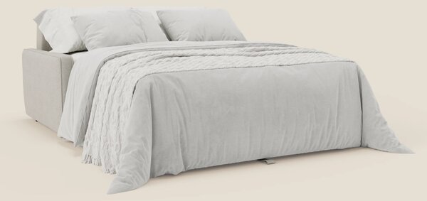 Nivon Divano letto moderno materasso H16 cm con poggiatesta in tessuto