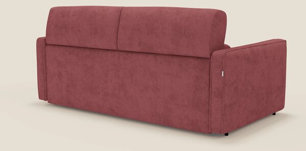 Nivon Divano letto moderno materasso H16 cm con poggiatesta in tessuto
