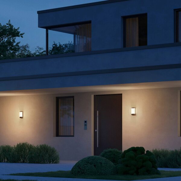STEINEL Applique da esterni a LED L 271 DIGI C, dimmerabile, Nero, Alluminio, Moderno, Applique LED da esterni