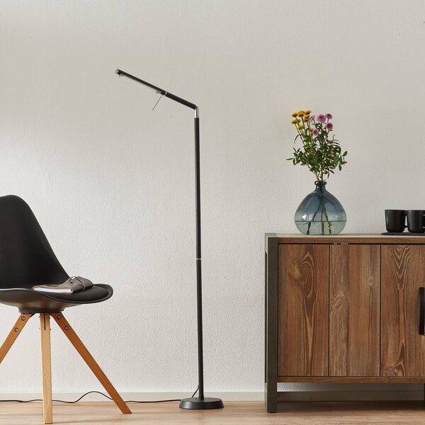 Trio Lighting Lampada da terra a LED Filigran, dimmerabile, Nero, Soggiorno / Sala da pranzo, Metallo, Moderno, Lampada LED da terra