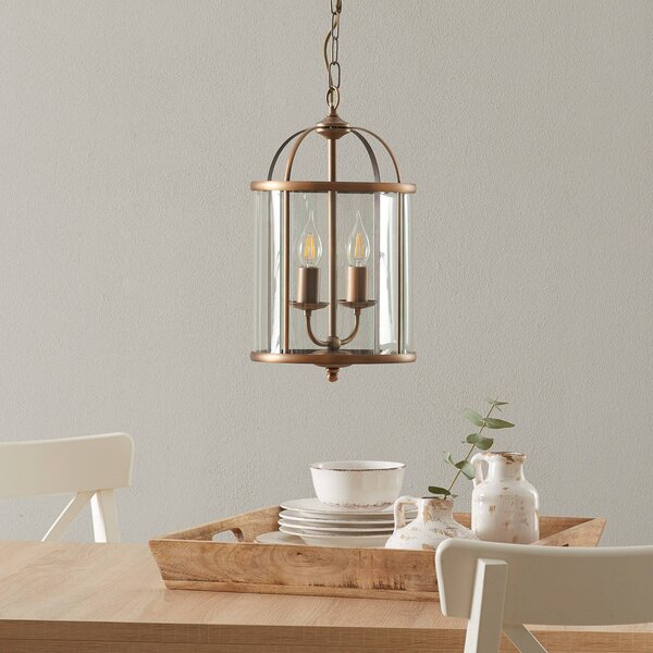 Steinhauer Lampada a sospensione Pimpernel, dimmerabile, Bronzo / Ottone antico, Corridoio, Metallo, Antico, Lampada a sospensione