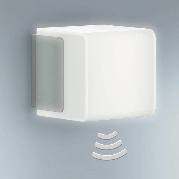 STEINEL L 835 SC Applique da esterno Sensor argento SC, dimmerabile, Alluminio / Grigio / Zincato, Plastica, Moderno