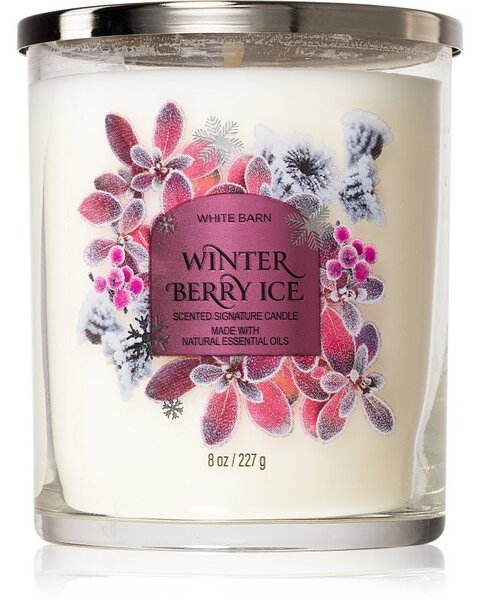 Bath & Body Works Winter Berry Ice candela profumata 227 g