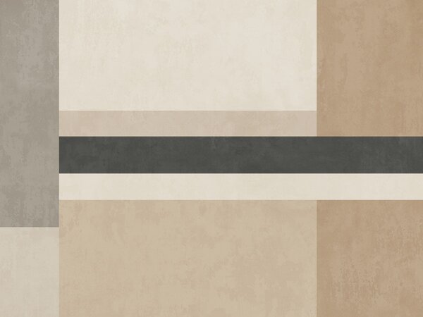 Carta da parati Rettangoli astratti in calde tonalità di beige con una, Carta da parati 3D, Carte da parati Forme geometriche 3D, w05890 : Uwalls.it