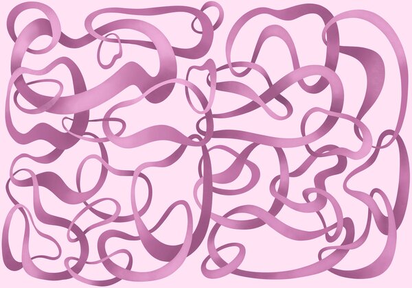 Carta da parati Linee a spirale rosa e viola, Carta da parati lastrazione, Carta da parati popolare - Tapeko.it