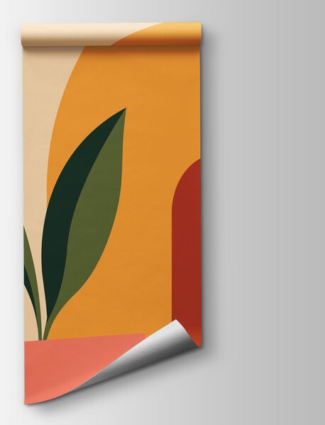 Carta da parati L'arte colorata di una città, Carta da parati lastrazione, Carta da parati popolare - Tapeko.it