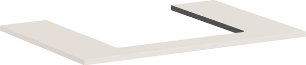Hansgrohe Xilesa E Console avec découpe au centre pour lavabo à poser, 780x550x16mm, 54269780, 54269780