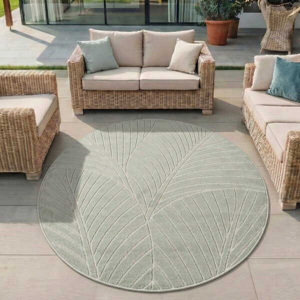 Tappeto da interno/esterno rotondo verde ø 160 cm Nova 1203 – Ayyildiz Carpets