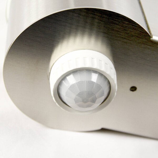 CMD Applique da esterni Aqua Wall con sensore, Alluminio / Grigio / Zincato, Acciaio Inox, Moderno