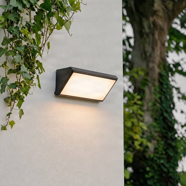 Applique da esterni a LED Abby Lindby, Nero, Plastica, Moderno, Applique LED da esterni