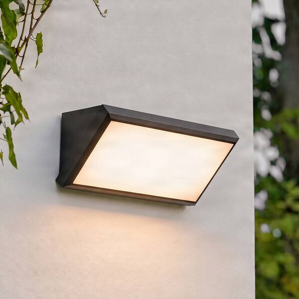 Applique da esterni a LED Abby Lindby, Nero, Plastica, Moderno, Applique LED da esterni