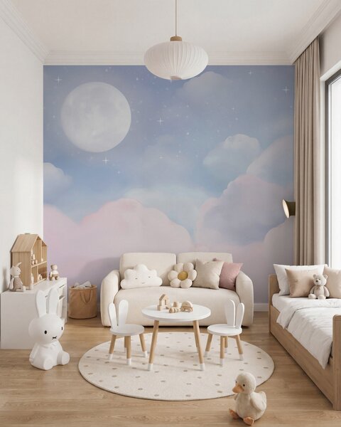 Carta da parati La luna nel cielo, Carta da parati Cielo, w05595 : Uwalls.it