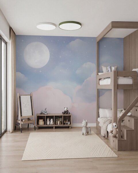 Carta da parati La luna nel cielo, Carta da parati Cielo, w05595 : Uwalls.it