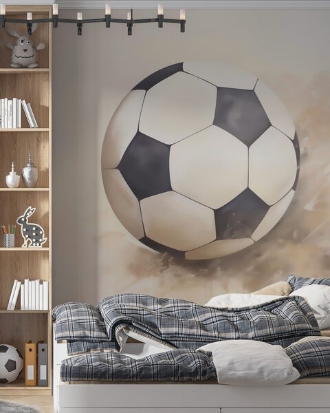 Carta da parati Dipinto raffigurante un pallone da calcio, Carta da parati per gli adolescenti, Carta da parati Calcio, w05640 : Uwalls.it