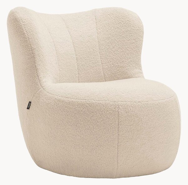 Poltrona in tessuto Teddy freistil173, bianco