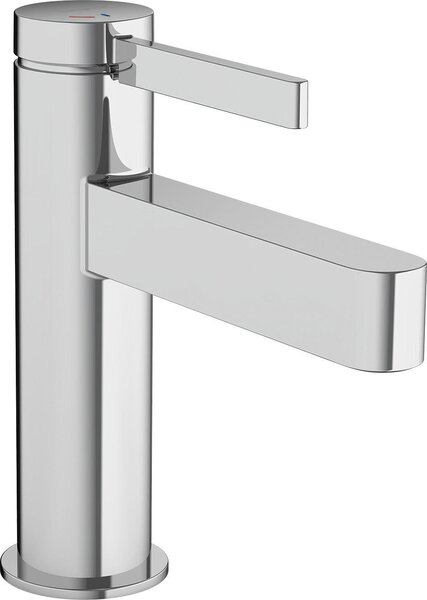 Hansgrohe Finoris robinetterie de lavabo monocommande 100 CoolStart avec vidage Push-Open, portée 126mm, 76012000, 76012000