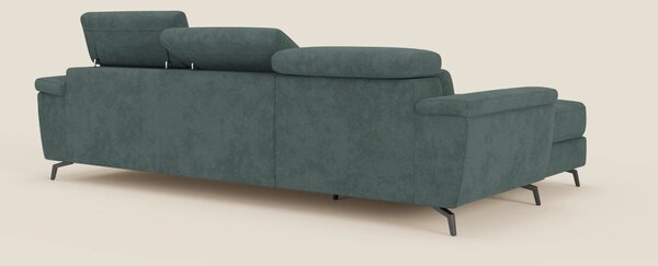 Estro Divano estraibile con chaise-longue e poggiatesta reclinabili in