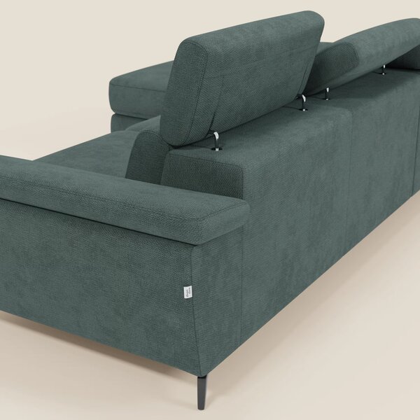 Estro Divano estraibile con chaise-longue e poggiatesta reclinabili in